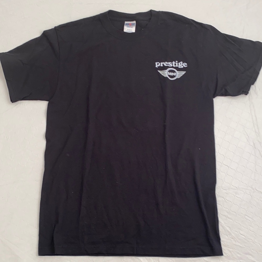 Prestige Mini Cooper movie night short sleeve crew neck logo t-shirt M
